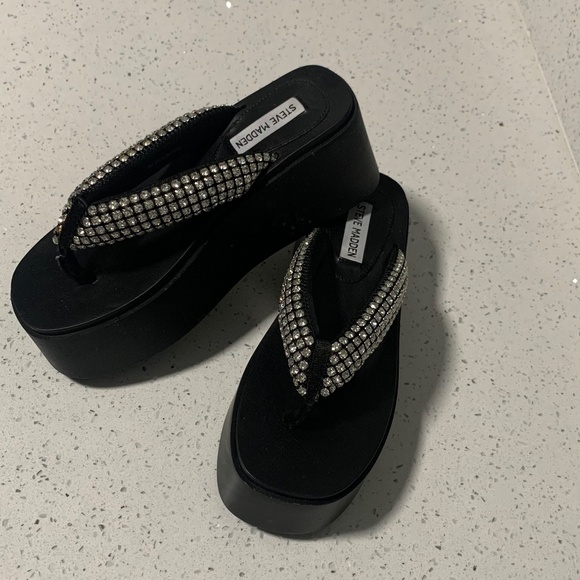 Rhinestone platform sandals - Picture 1 of 6